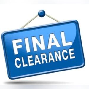 CLEARANCE SALE - ALL CATEGORIES —LOW PRICES - MAKING ROOM FOR NEW ITEMS!!